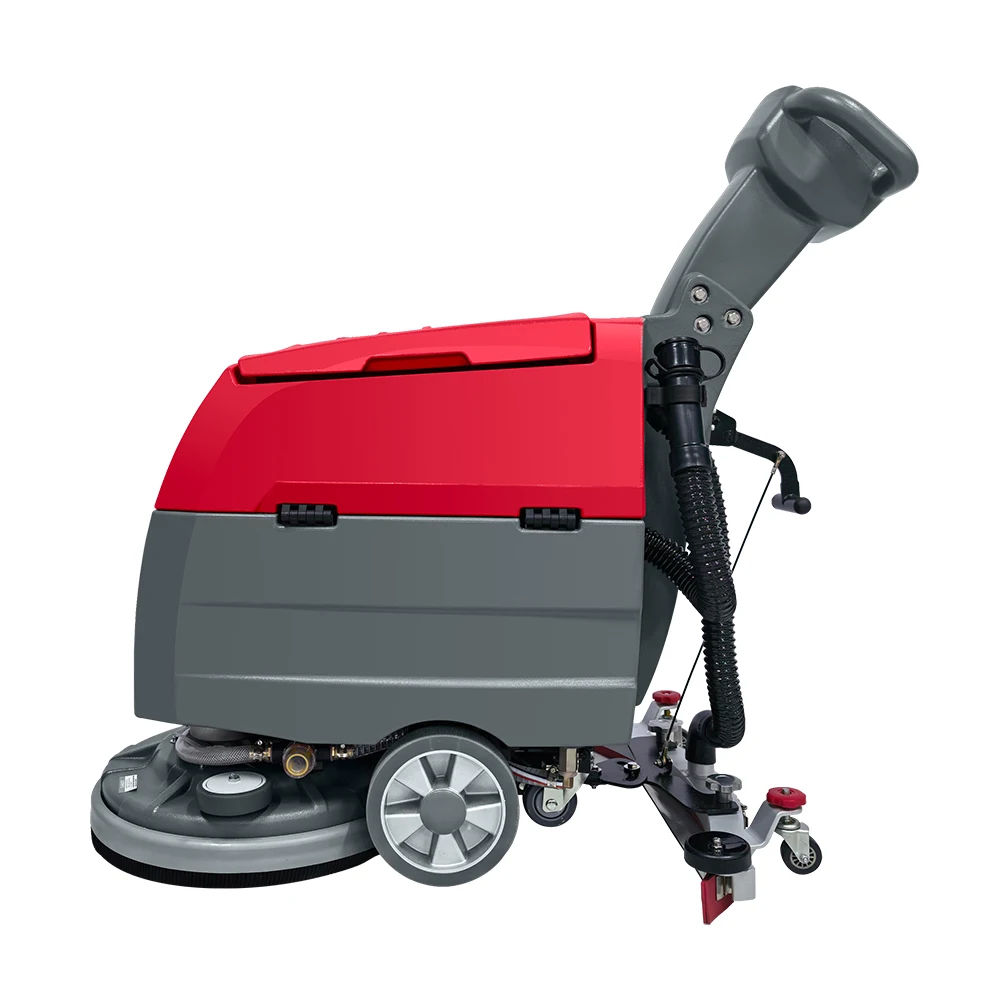 Factory Wholesale Automatic Floor Washing Machine  Hand Push  Floor Scrubber Cleaning Machines Mini Walk Behind