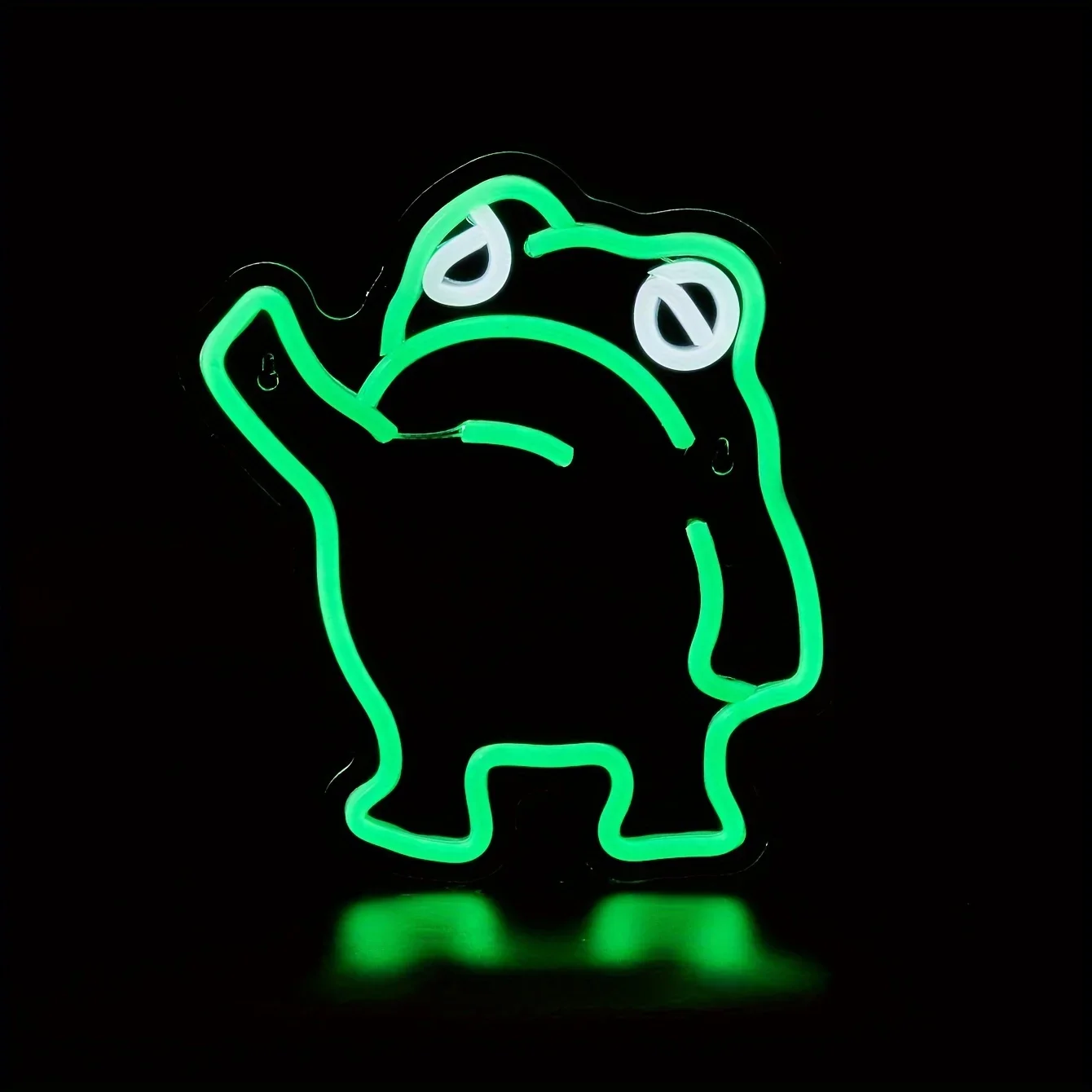 

Задняя панель в форме лягушки, фотообои неоновые-красочный декор для спальни, питание от USB 5 В, настенный, многофункциональный, легко устанавливается