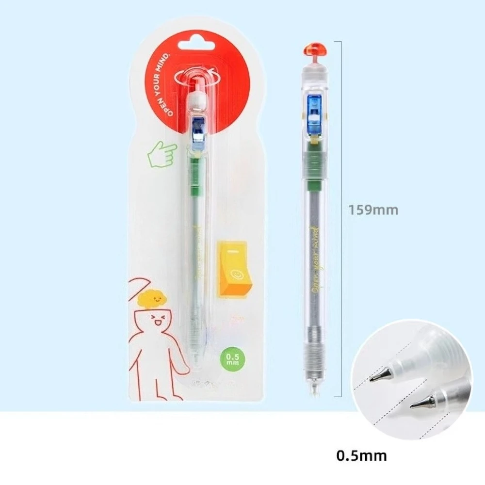 Creative 0.5mm Relax Switch Pen Smooth Writing Anti-Anxiety Fidget Clicker Gel Pen Study Tool for School Students
