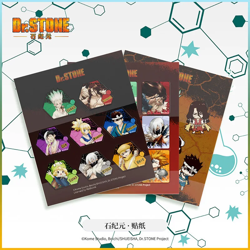 Dr.STONE Senku Ishigami Taiju Oki Tsukasa Shishio Kohaku Officially Licensed Stickers