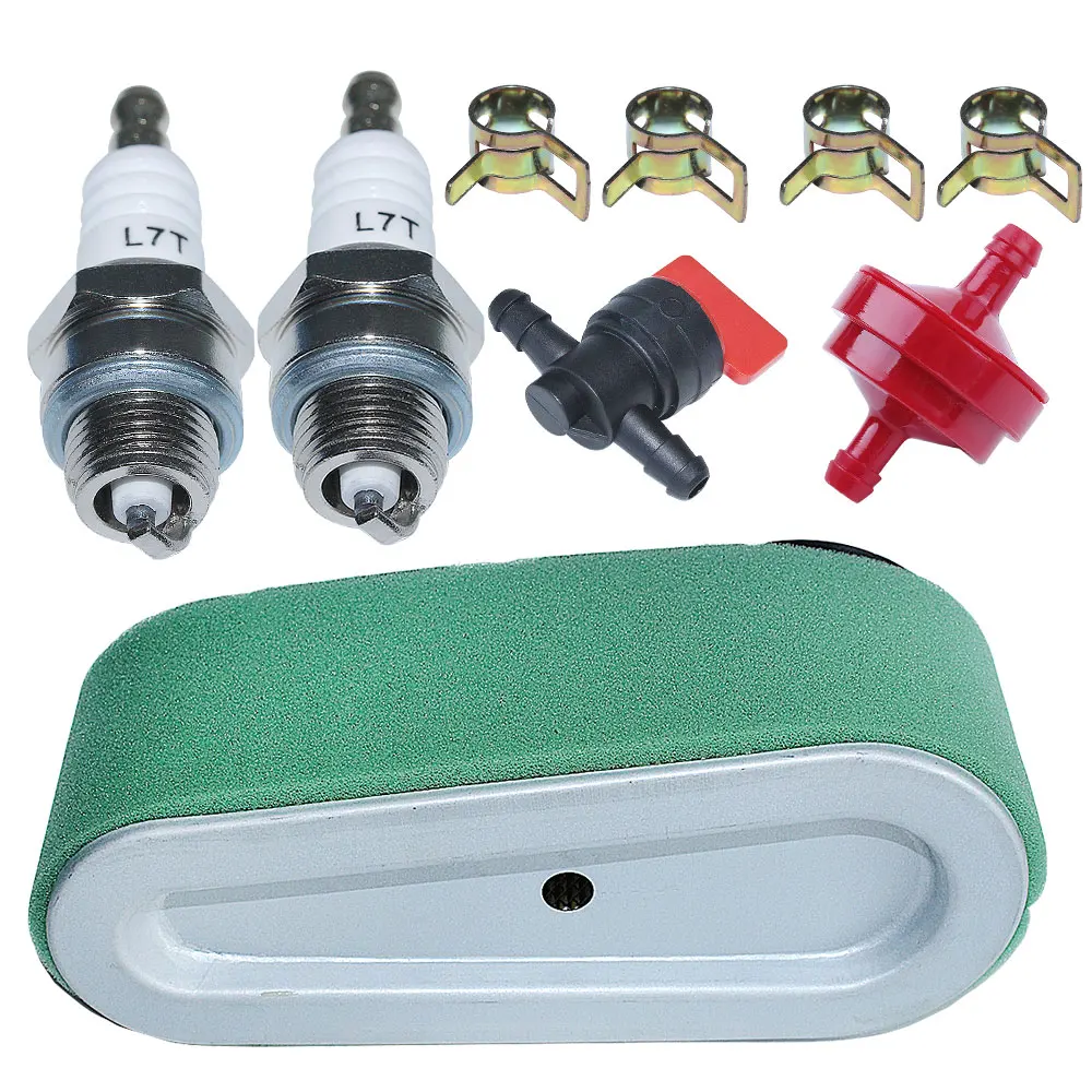 Air filter Pre filter For Tecumseh 640065A 640065 13Hp 13.5Hp 14Hp 15Hp  Shut off Valve Clamp Spark Plug Fuel Filter