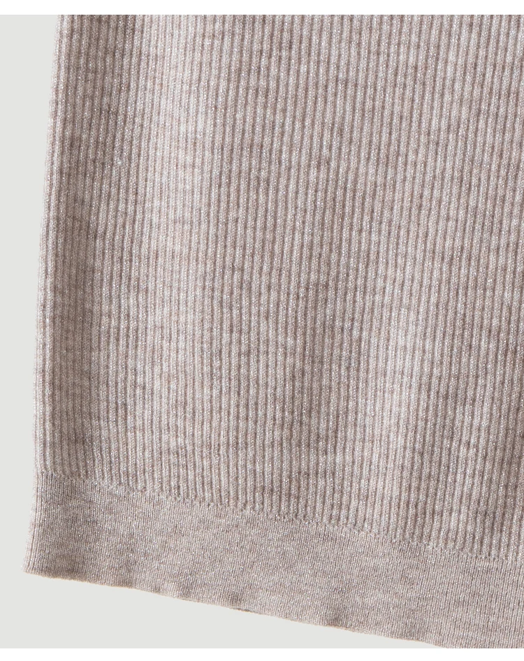 BY3621690 Damen-Rippenstrick-Weste mit Stehkragen, ärmellos, Wollmischung, Schulterkette, schmale Passform, elegant, für die Frühjahrskollektion – Detail 20