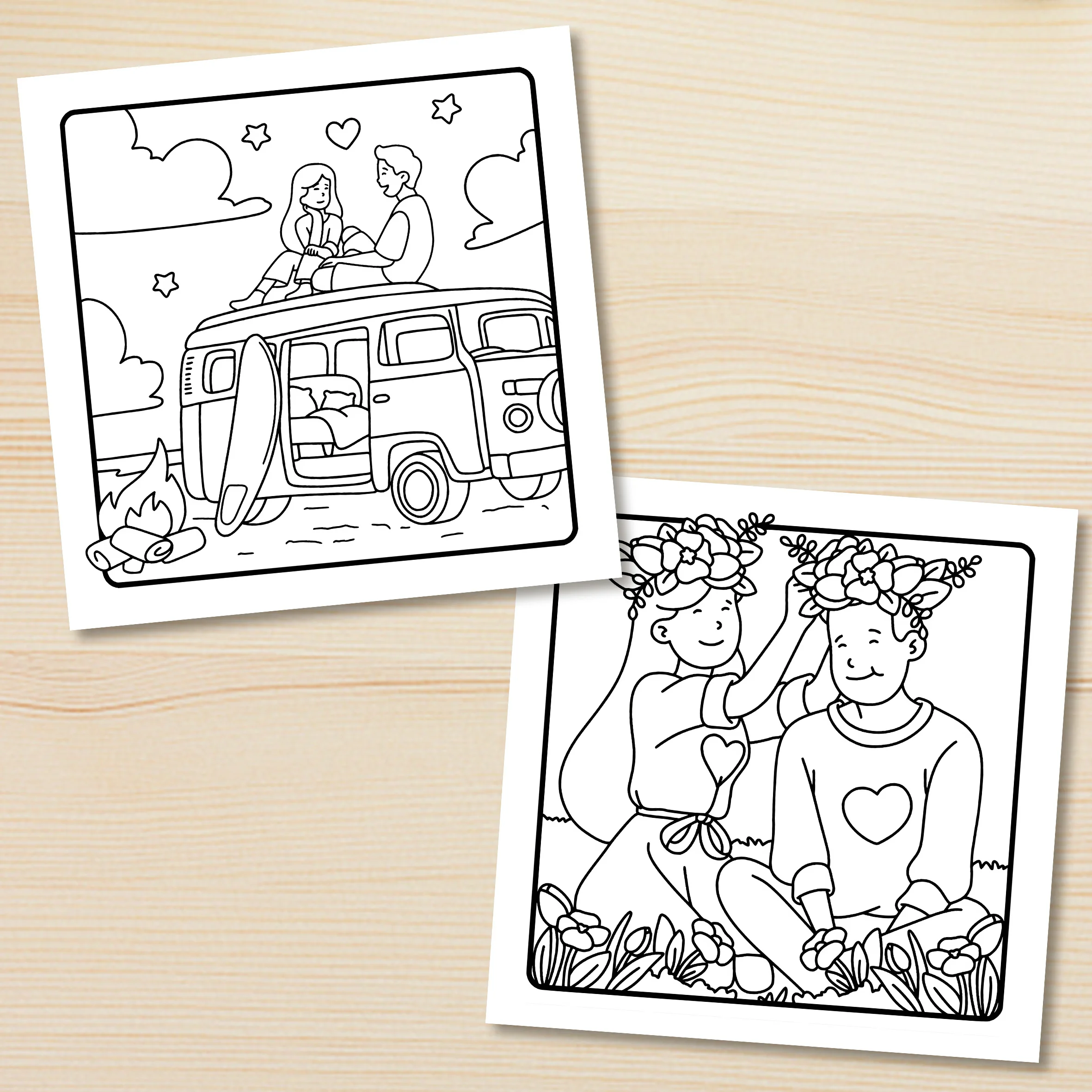 DREAM DATE: Coloring Book for Adults Featuring Cute Cozy Daily Activities for Relaxation (Cozy Spaces Coloring)