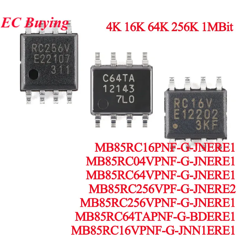 MB85RC16V MB85RC64TA MB85RC256V MB85RC04V MB85RC16 MB85RC64V MB85RC1MT RC256V 4K 16K 64K 256K 1M I2C EEPROM Chip de memoria