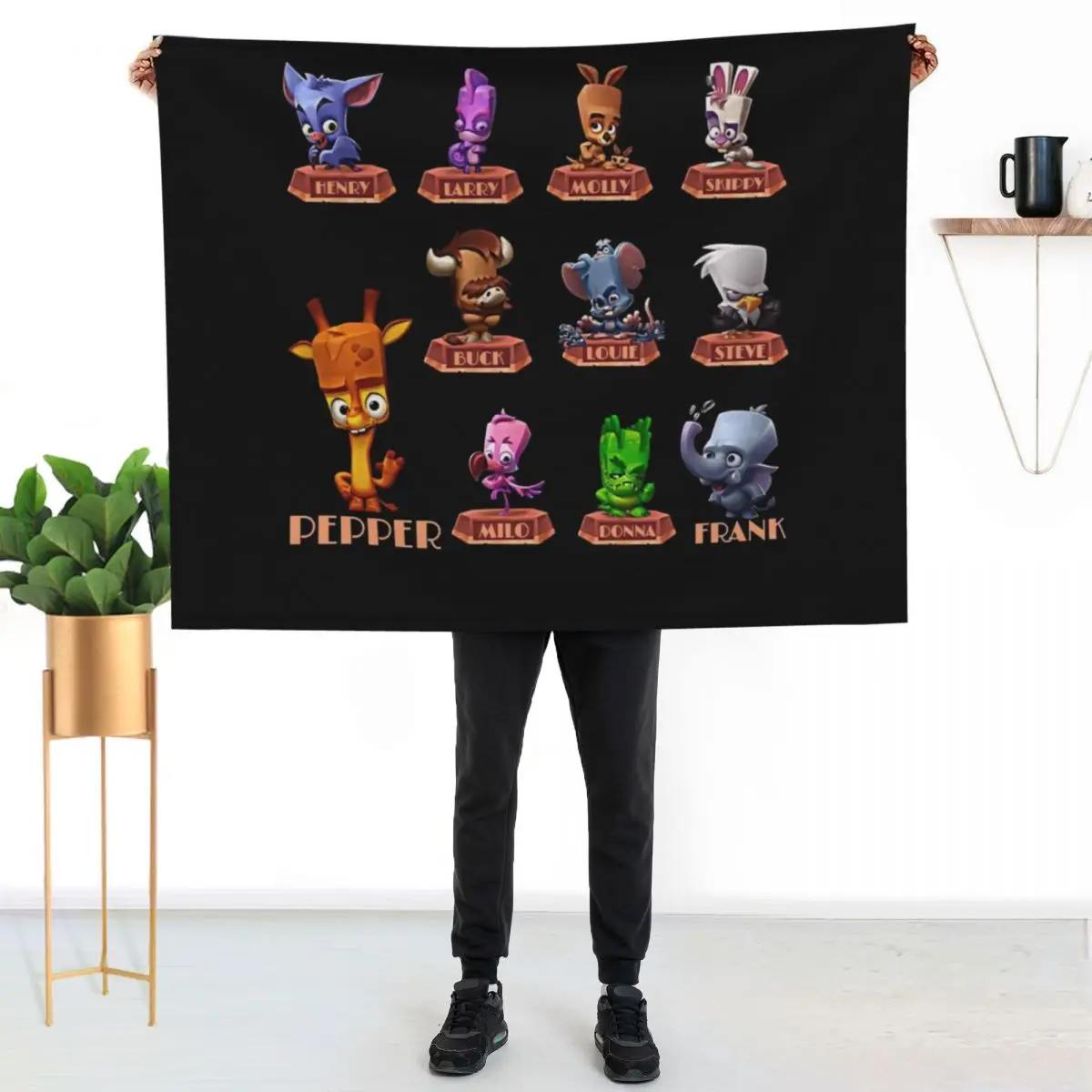 

People Call Me Zooba Battle Arena Royale Characters N 02 Zoo Gift For Fans Throw Blanket