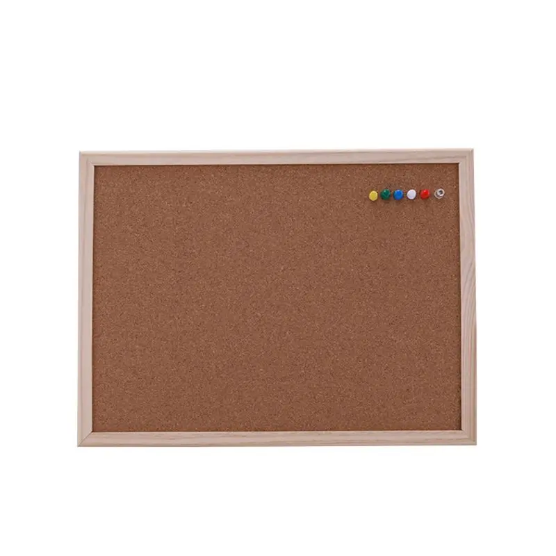 30x40cm Cork Board Drawing Board Pine Notice Office Memo School Wood Frame Bulletin Board Home Office Decor