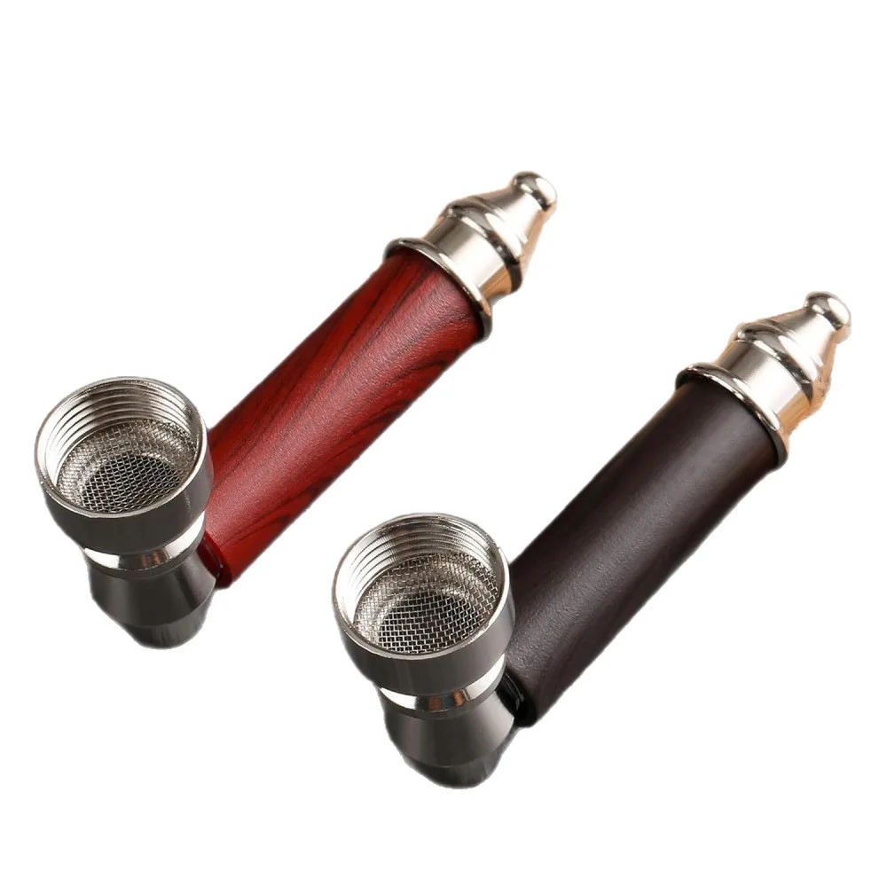 Tabakpfeife 9-teiliges Set aus Zinklegierung, abnehmbare Kombinationspfeife mit Holzmaserung, klassische Mini-Pfeife mit Sieb, tragbar – Detail 7