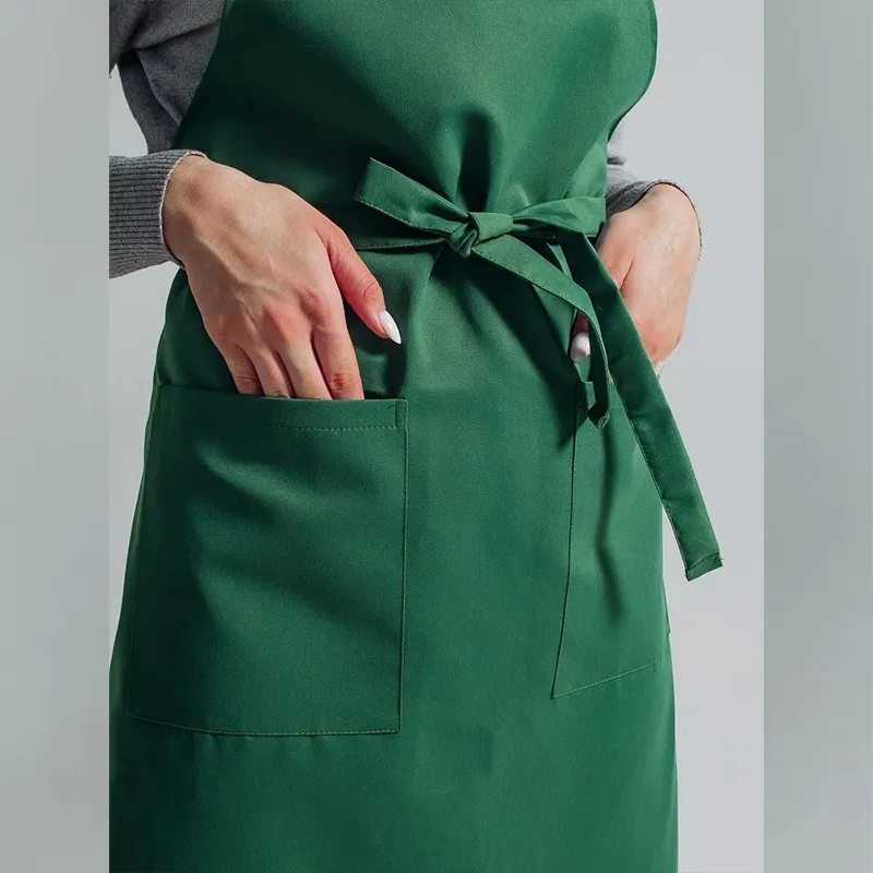 Apron Waterproof Polyester Kitchen Cleaning Cooking Baking Chef Protective Workwear for Dining Room Gardening