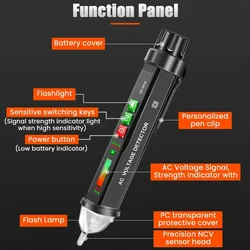 AC1010 AC Voltage Tester Smart Non-Contact Pen Multimeter Alarm Detector Tester Current Sensor Test Pen Voltage Meter