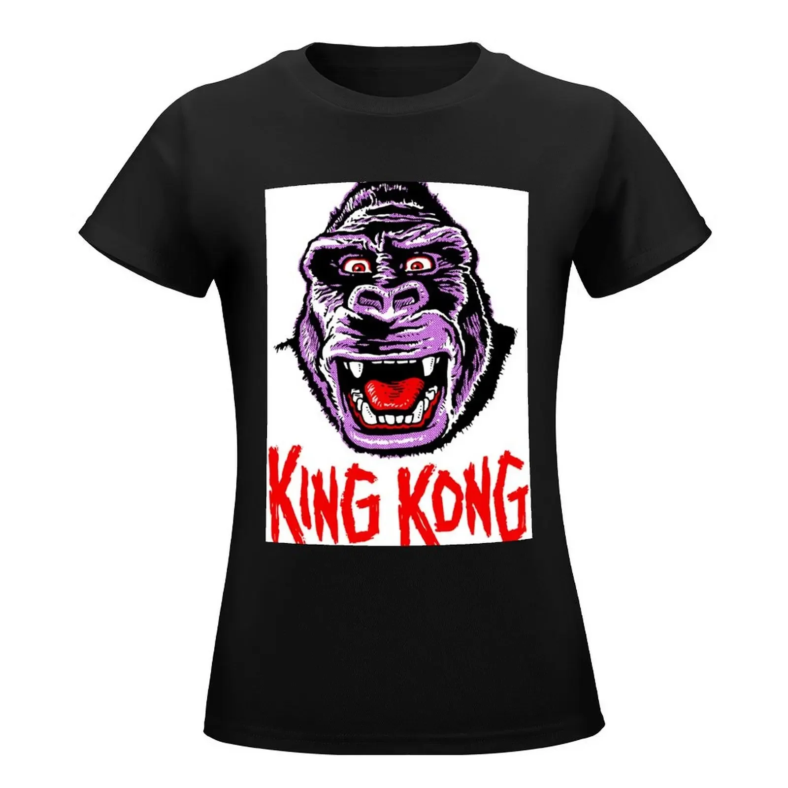 KING KONG T-Shirt cute clothes female funny animal print shirt for girls Women's tee shirt