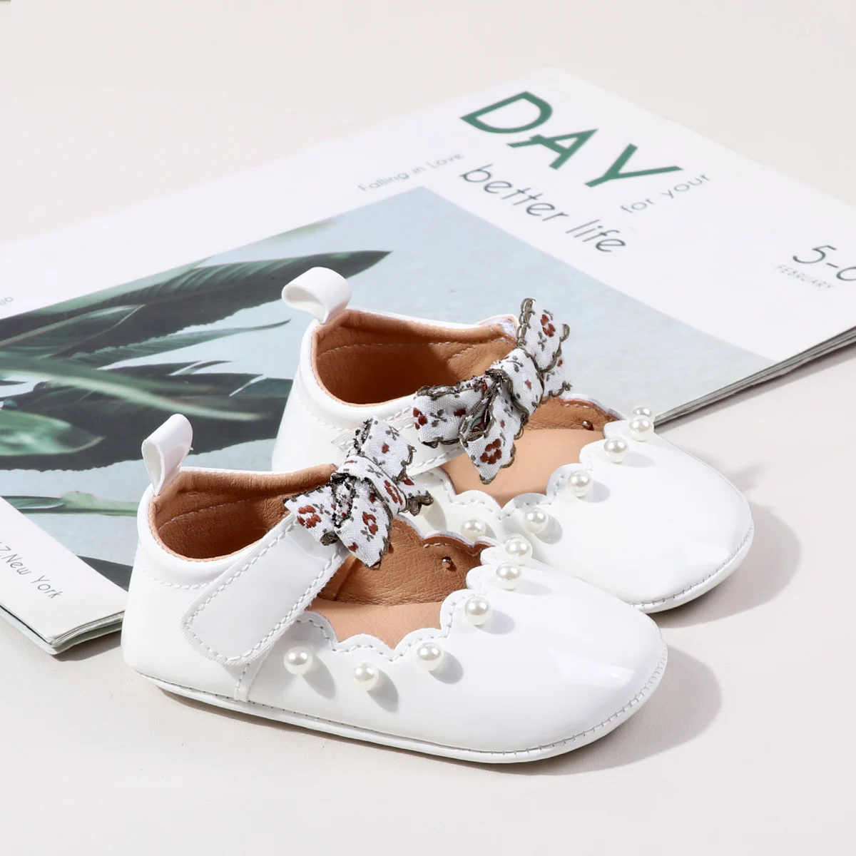 2025 الربيع والخريف طفل الفتيات الأولى المشي داخلي في الهواء الطلق حذاء طفل صغير ل 0-18 متر طفل الأميرة أحذية بولي Leather الجلود لينة وحيد #4