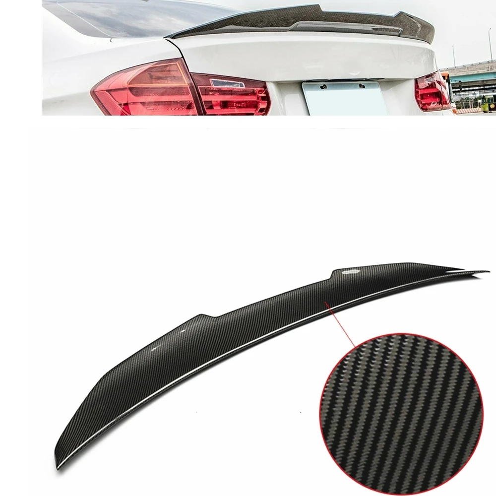 

For BMW F82 M4 Coupe 2015-2020 2 Door Only PSM Style Rear Spoiler Wing Carbon Fiber Car Trunk Lid Flap Lip Decklid Splitter Trim