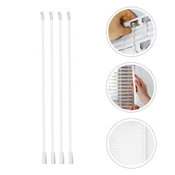 4Pcs 17 Inch Plastic Blind Wands Transparent Replacement Rods For Blinds Window Shades Curtain Accessories Hook Control