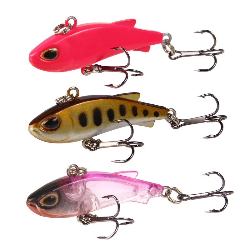 1 PC VIB ABS Hard Fishing Lure Longcast Sinking Wobbler Fishing Bait 45mm 4g Ocean River Artificial Vibration Bait