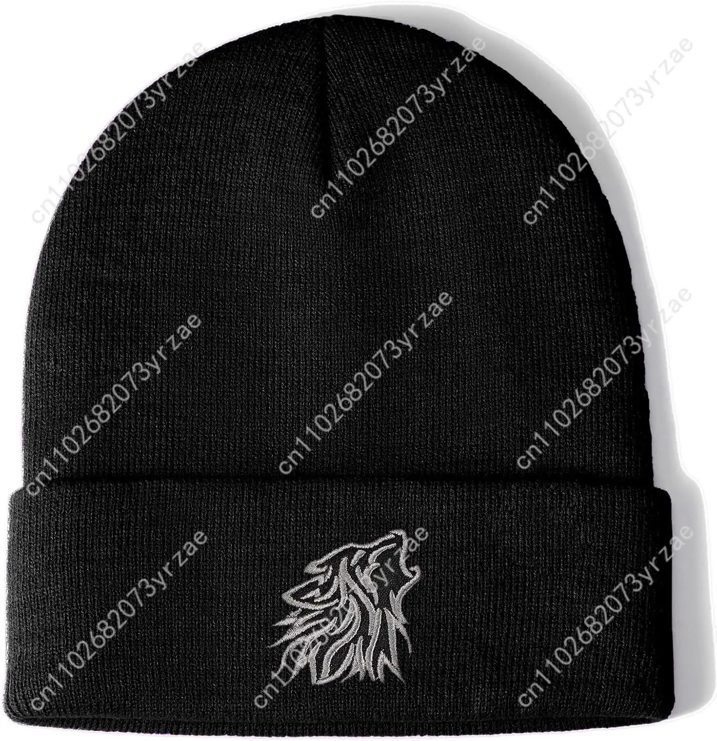 

Wolf Beanie Hat Gifts for Men Women Cool Embroidery Themed Gifts for Wolf Lovers Unique Stuffed Animal Accessories