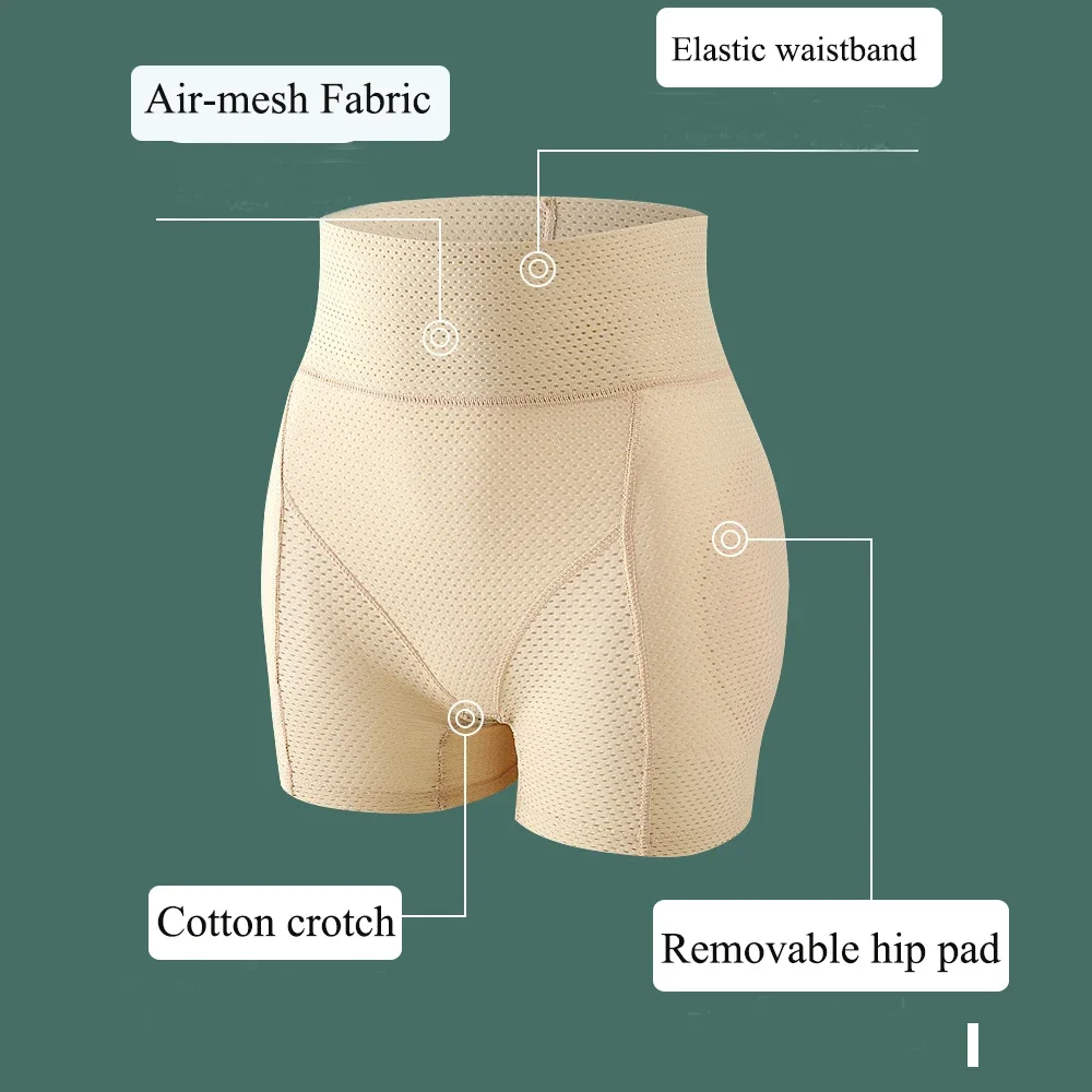 Hip Pads Shapewear Women Hip Enhancer Shaper Panties Removable High Waist Body Shaper Buttocks