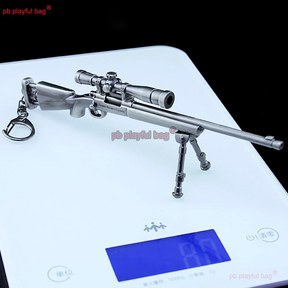 Porte-clés en alliage M24 Sniper, Mini pistolet jouet en métal, modèle de décoration, périphériques de jeu, figurines d'action, jouet pour enfants, cadeau de noël ZG411