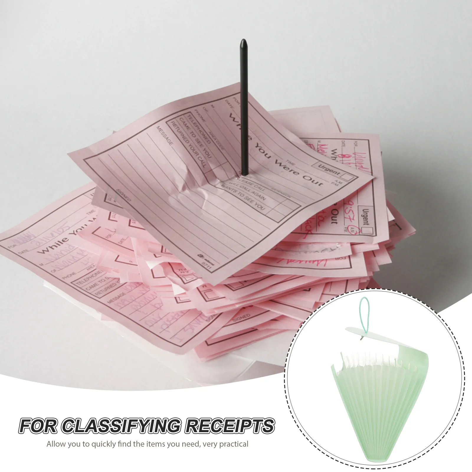 

Receipt Storage Bag Wallet Bill Organizer File Folder Pouch Coupon Portable Order Ticket Holder Plastic Office Reciept