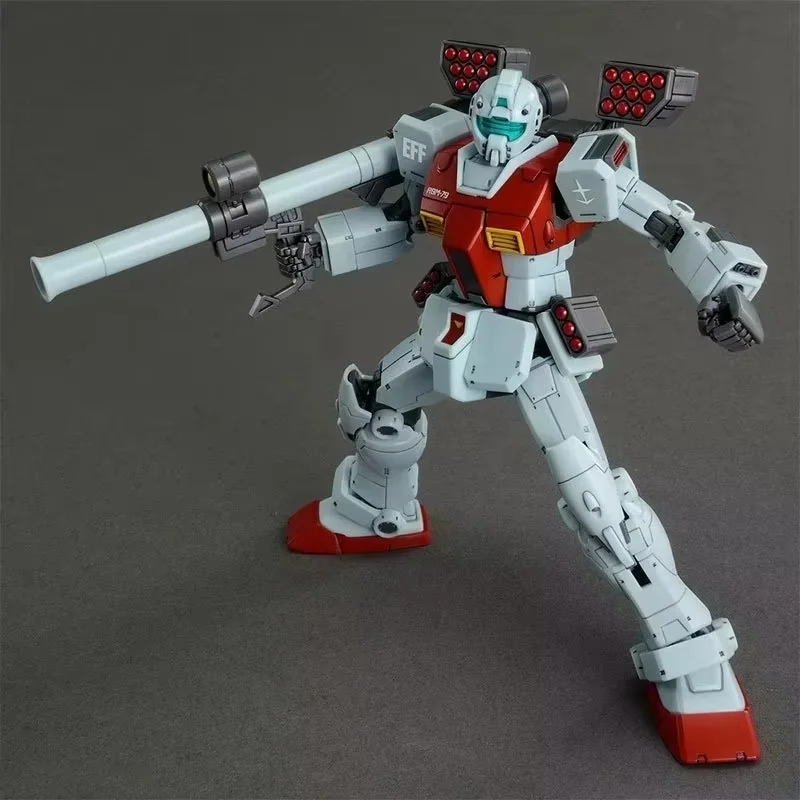 RGM-79 GM 캡틴 모로코 프론트 숄더 캐논 장비 포함 HG 1/144 메카 조립 모델 키트 액션 피규어 소년용 퍼즐 장난감
