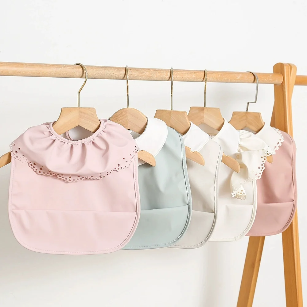 Babero sin mangas de color liso con lazo lateral, transpirable, de algodón, para bebé, toalla de saliva de algodón, gasa estampada, regalo 2026