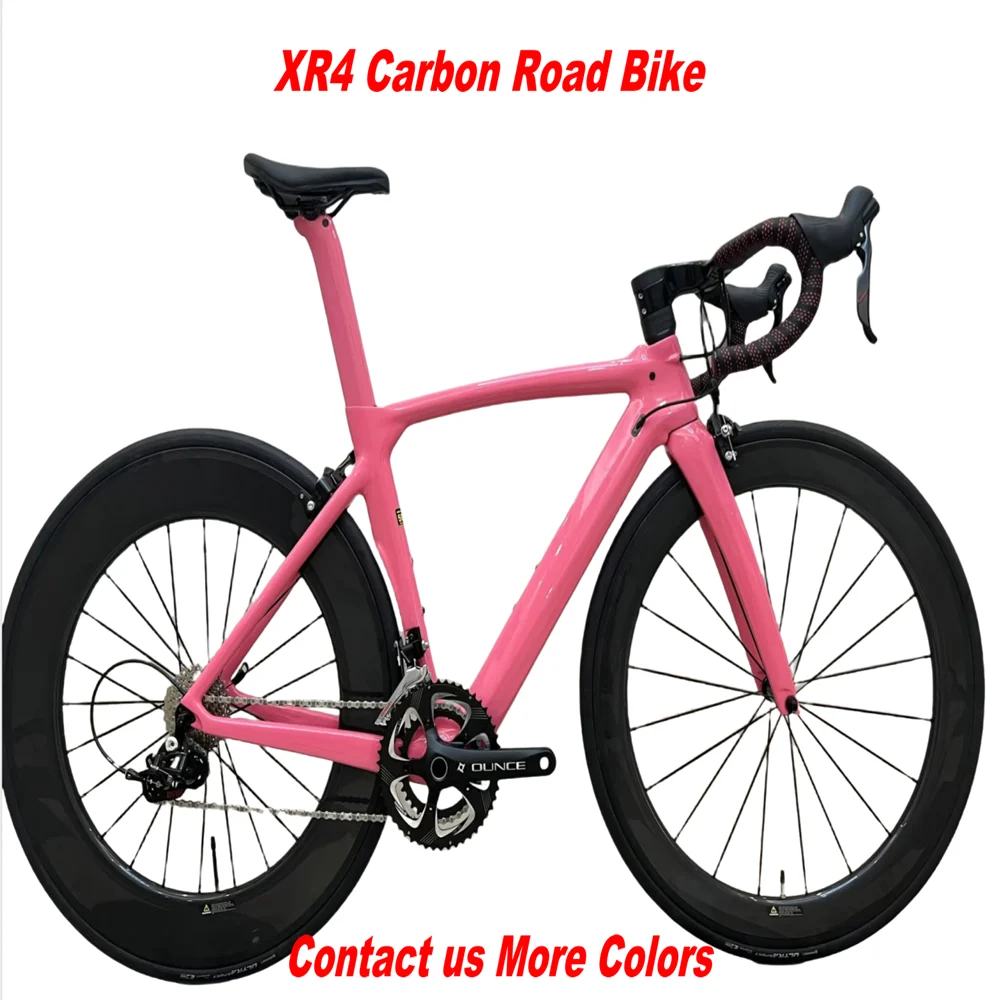 Pink XR4 Full Carbon Road complete Bike Bicycle With Carbon WHEELSET Groupset and Other Parts