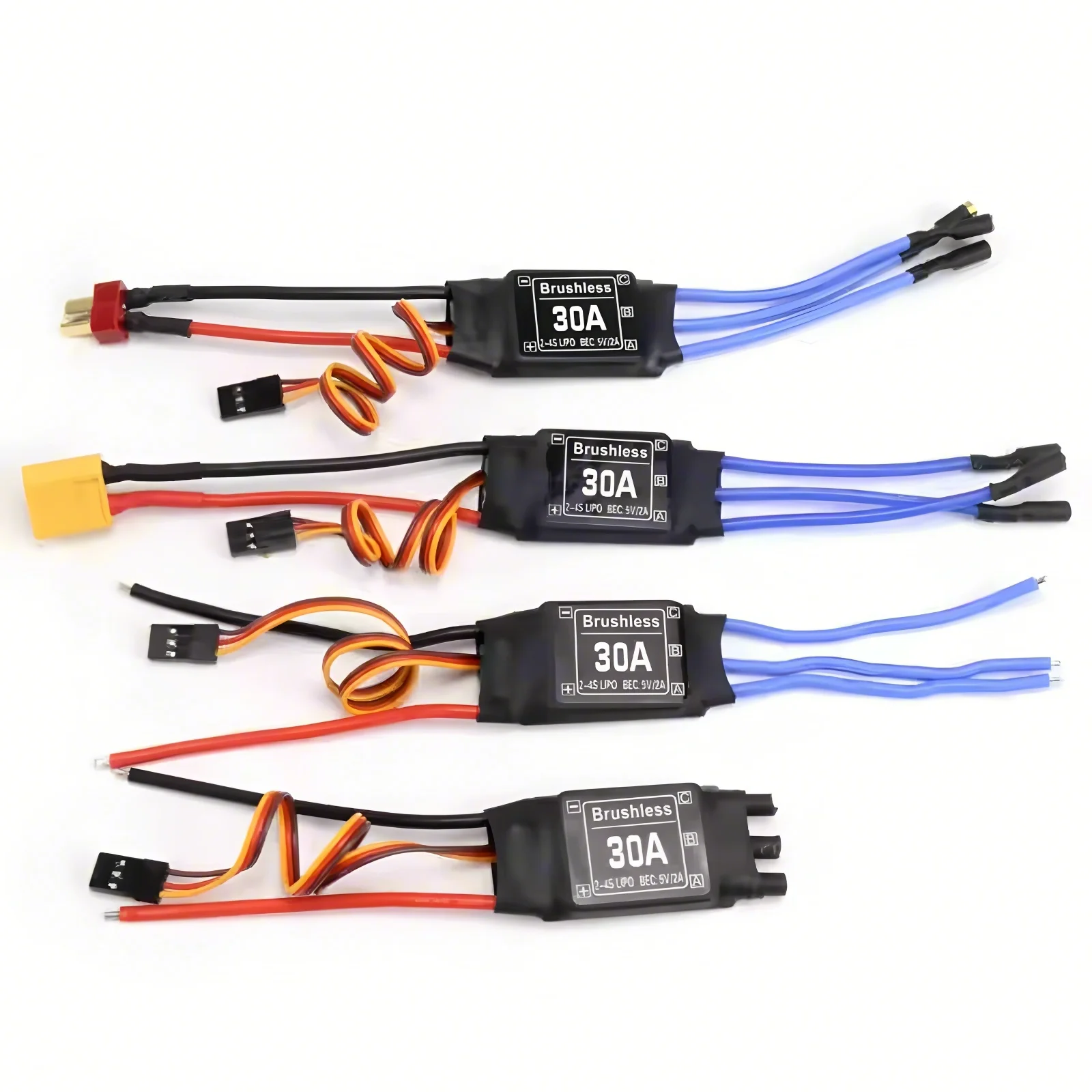 4PCS XXD Brushless 30A ESC 2-4S Electric Speed Controller with 5V 2A BEC For Rc Multicopter Helicopter Airplane