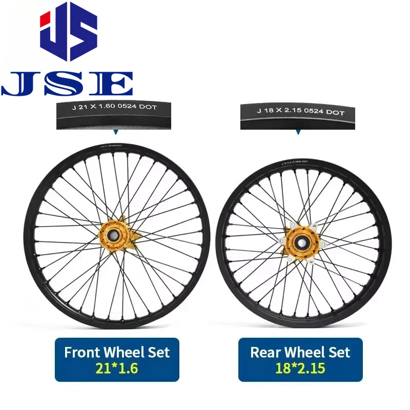 

For Ultra Bee Front Wheel Set:21*1.6 Rear Wheel Set:18*2.15Off-road Dirtbike Bicycle Motorcycle Accessories