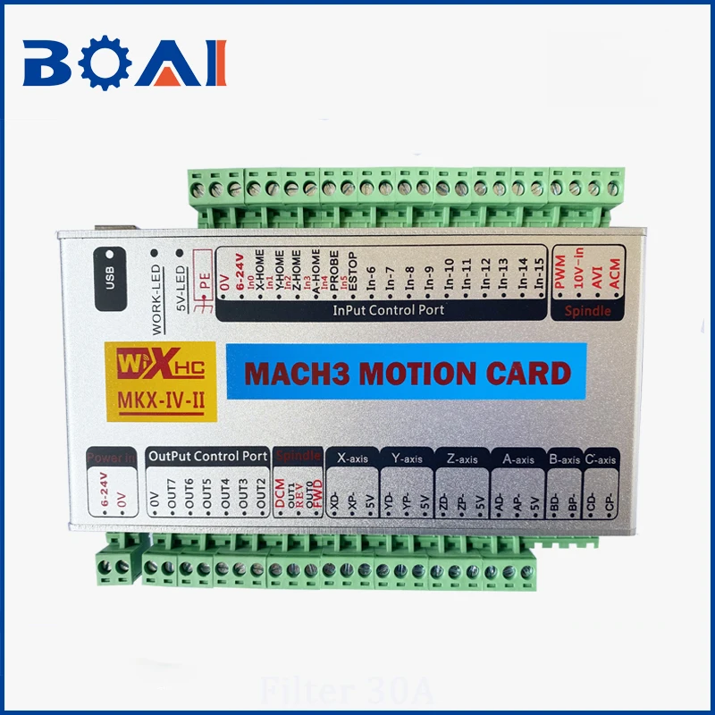 Mach3 Control System Four Generation MKX-IV-II 3axis&4axis USB type CNC Router Parts