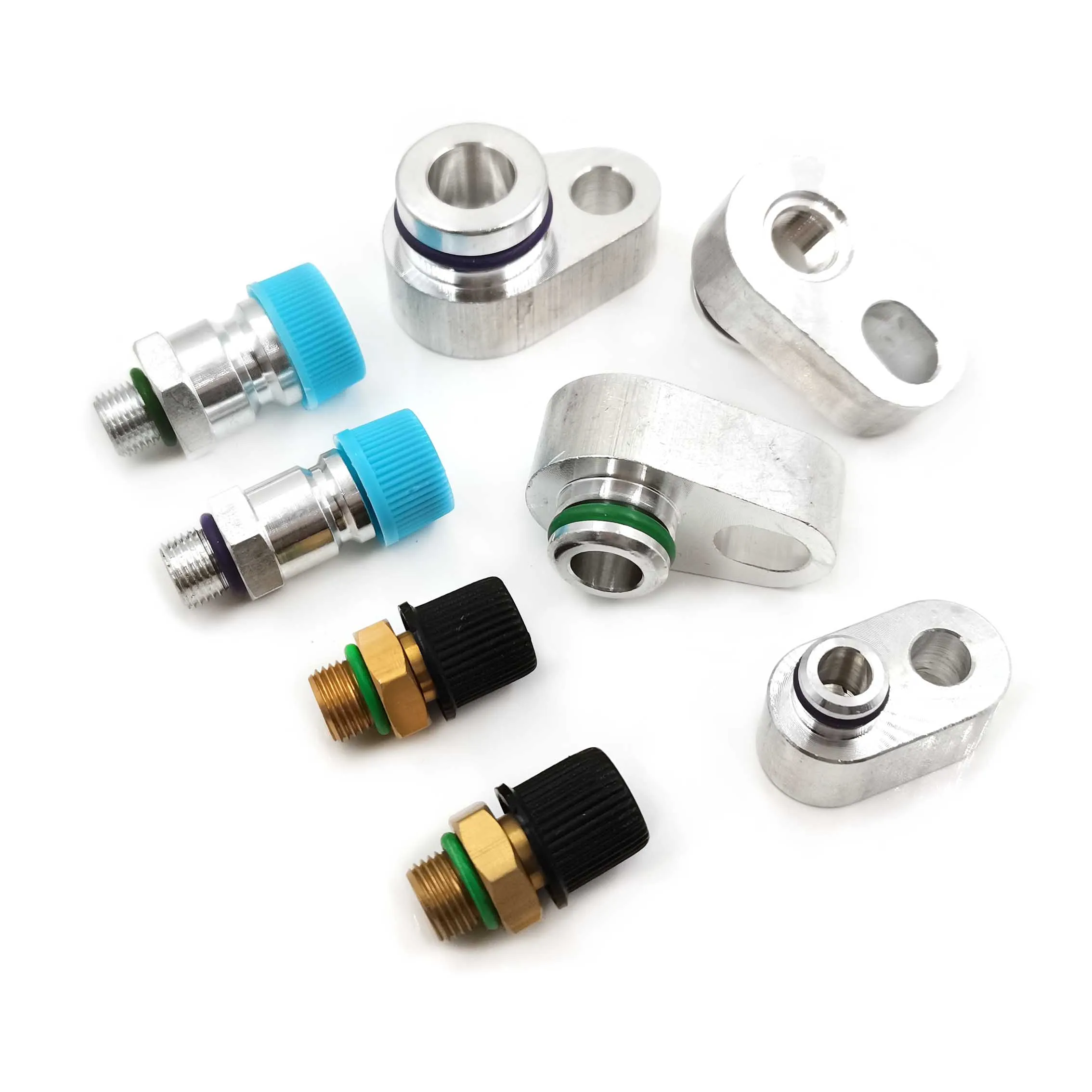 R134a Car Air Conditioning Leak Plug for Condenser Compressor A/C Pump Leak Detection Connector Pipe Joint 3/8 1/2 5/8 3/4