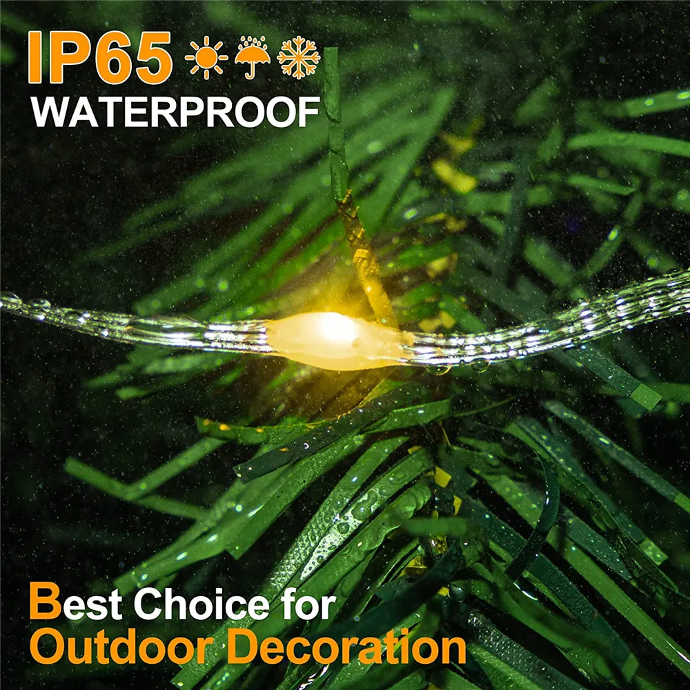 Solar Led Lights Outdoor Waterproof 100m Street Garland Fairy Lights String Christmas Decoration For Garden Yard Wedding Decor