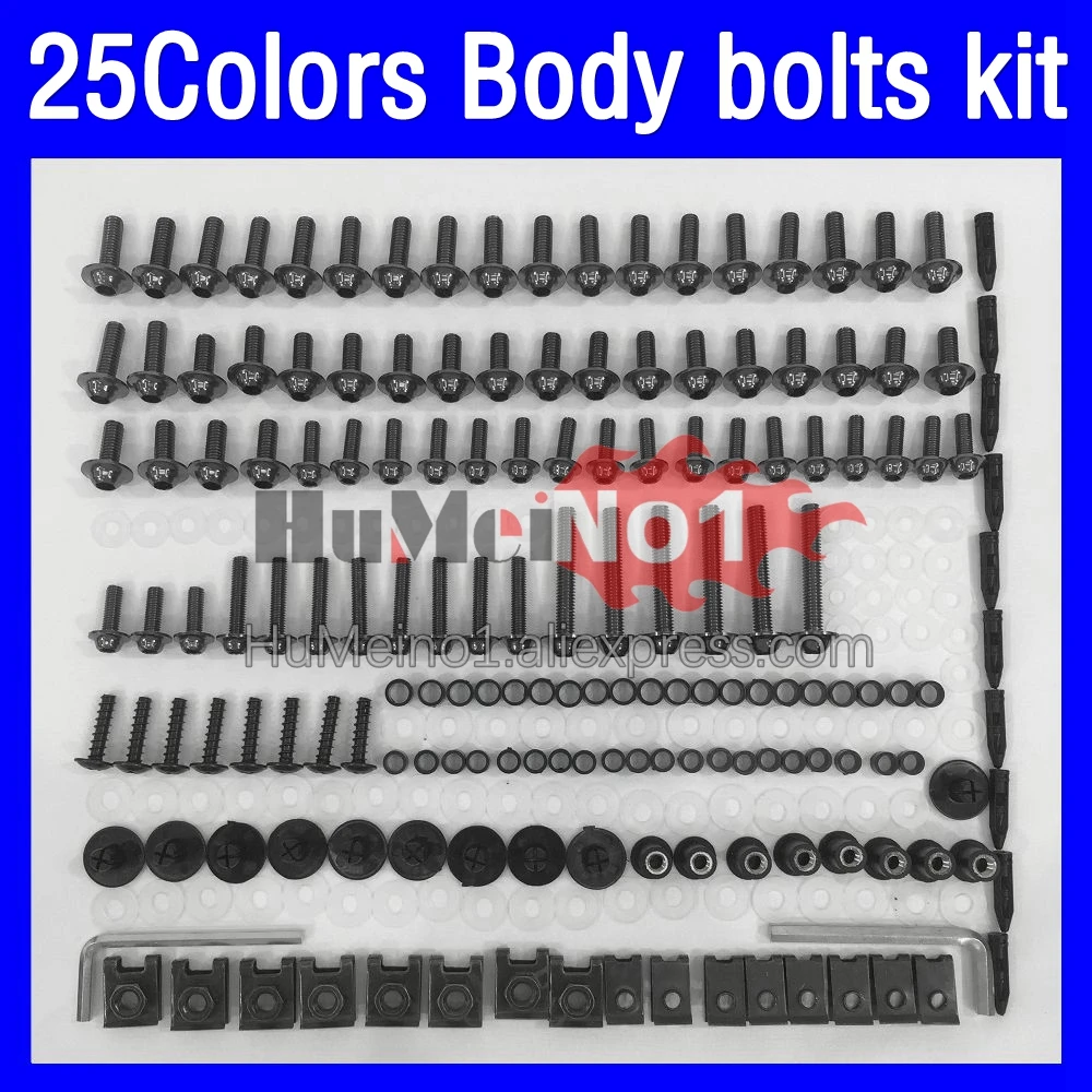 268ps Fairing bolts full screw kit For SUZUKI GSXR600 GSXR750 GSXR 600 750 CC K4 GSX R600 04 05 2004 2005 Body bolt screws Nuts