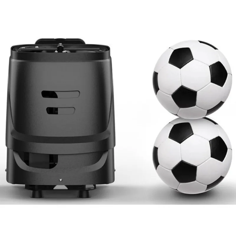 

Small portable tennis serve machine