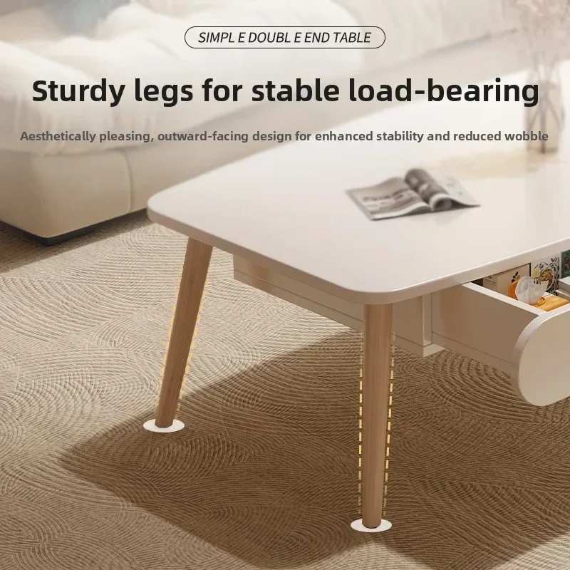 โต๊ะกาแฟห้องนั่งเล่นเรียบง่ายสำหรับอพาร์ทเมนต์ขนาดเล็ก วางข้างโซฟา ห้องนอนเล็กๆ โต๊ะนั่งเล่นขนาดเล็ก โต๊ะน้ำชา