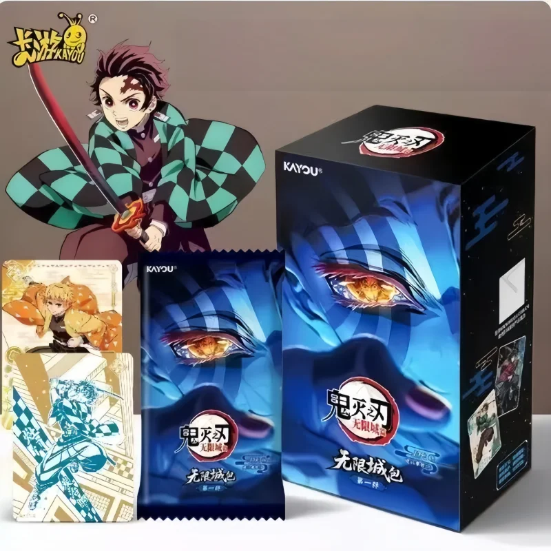 Authentic Kayou KNY Infinity Castle Dawn Card Collection CCG TCG Card Game Collect Card Anime Accessories Gift Toys for Fans