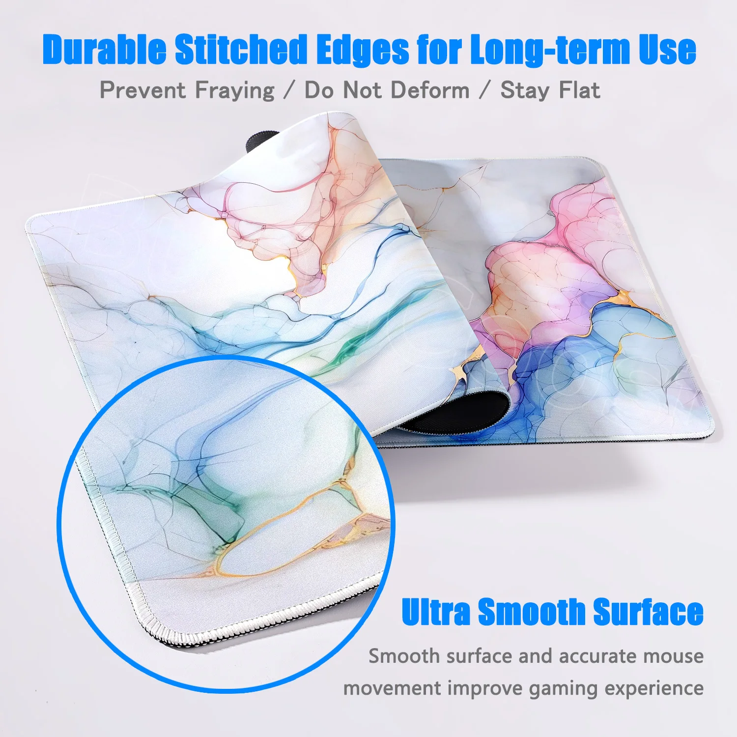 Nowa podkładka pod mysz z teksturą marmuru HD Premium Luxury Design Miękka gumowa duża podkładka na biurko do gier komputerowych z klawiaturą i myszką