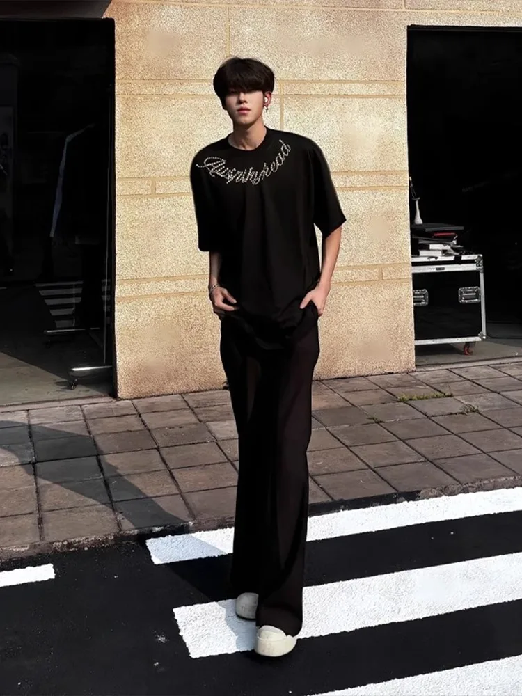 กางเกงขายาวทรงตรงผ้าบางสำหรับฤดูร้อน Cleanfit Bla รุ่น Extended Length Bell Bot สไตล์ลำลองแนวสตรีทแฟชั่นสำหรับผู้ชายร่างสูง