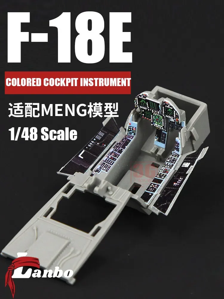 

Lanbo 3D Color Cockpit Instrument 48116 F-18E Fighter Modification Adaptation MENG 1/48 scale