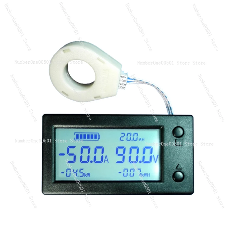 STN LCD Hall Coulometer Voltage Ammeter Head Power Electric Energy Meter Electric Car Digital Display