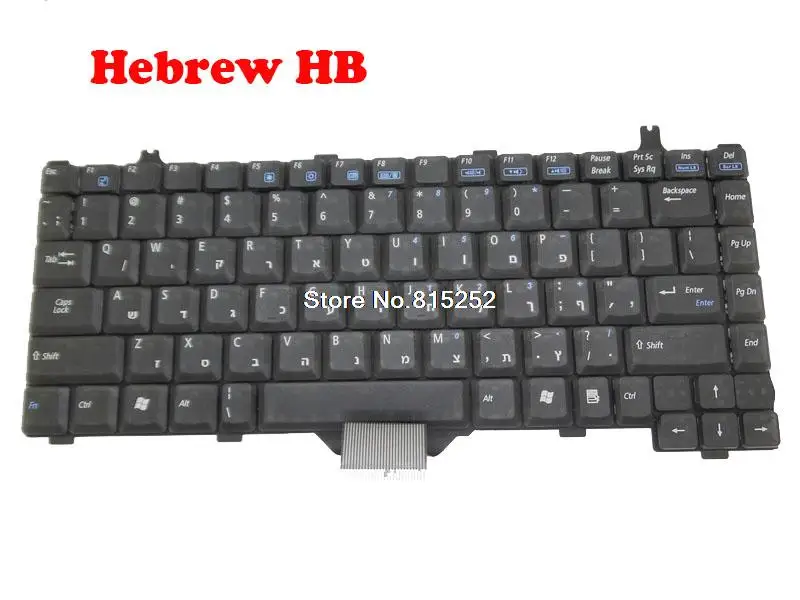 

Laptop Keyboard For ASUS M2400 HB Hebrew Black Without Column K001762I1 04-N801KHEB0