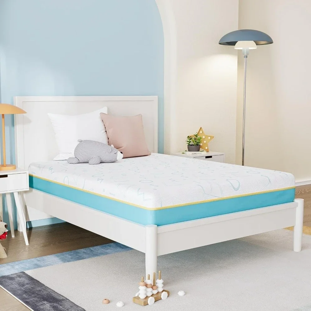 

5 Inch Twin Size Mattress for Bedroom Furniture, Memory Foam Medium Firm, Made Foam and Global Materials, Mattresses