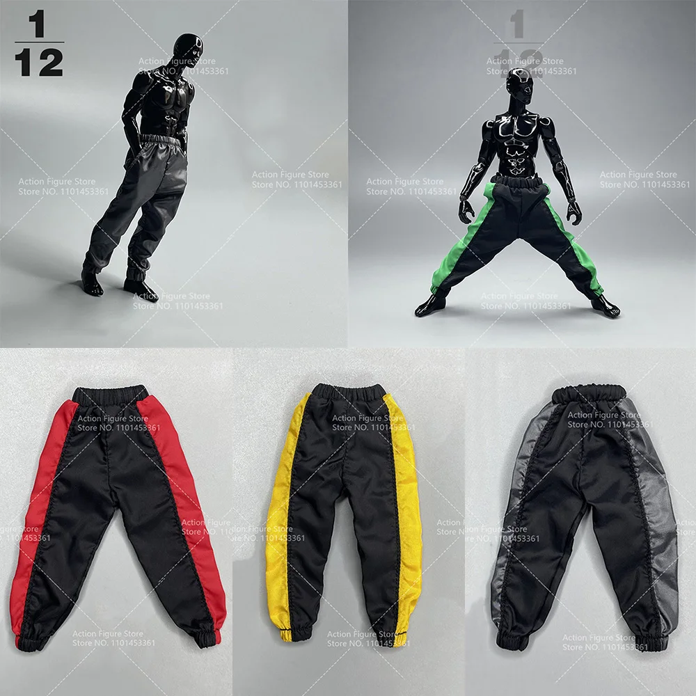 

1/6 Scale Trendy Sport Loose Elastic Waist Outdoor Baggy Trousers Streetwear Lounge Jogging Pants Model for 12" Action Figure