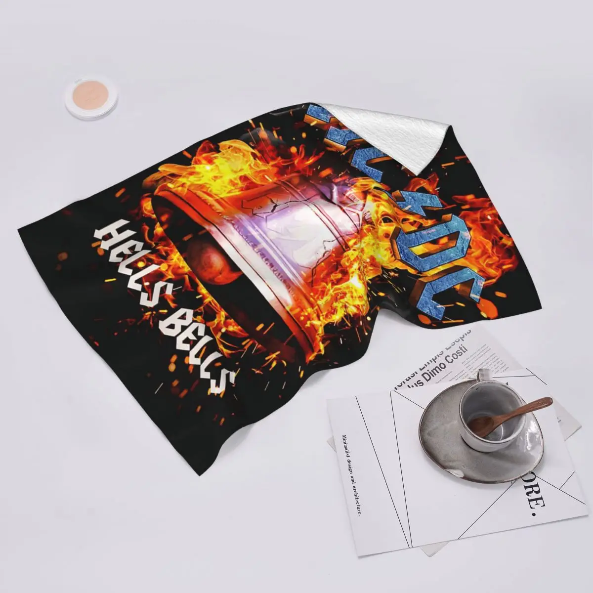 

Пользовательские AC DC Heavy Metal Мягкое полотенце для лица Быстросохнущие хлопковые полотенца для ванны в бассейне Дышащие