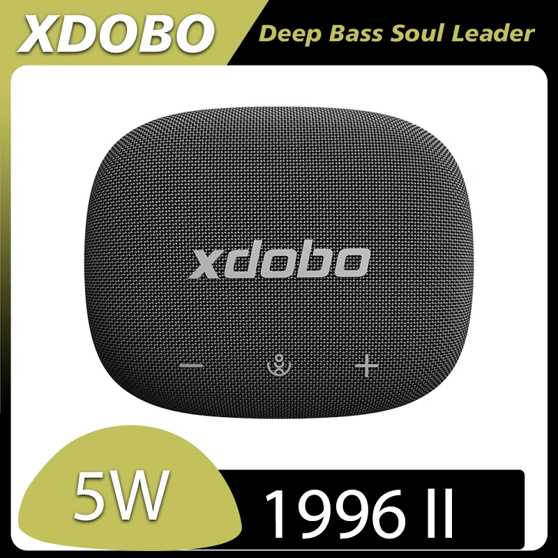 XDOBO 1996 II سمّاعات بلوتوث محمول خارجي مكبر صوت لاسلكي 5 واط قوة الإخراج 30 ساعة حياة طويلة للغاية IP7 مقاومة للماء