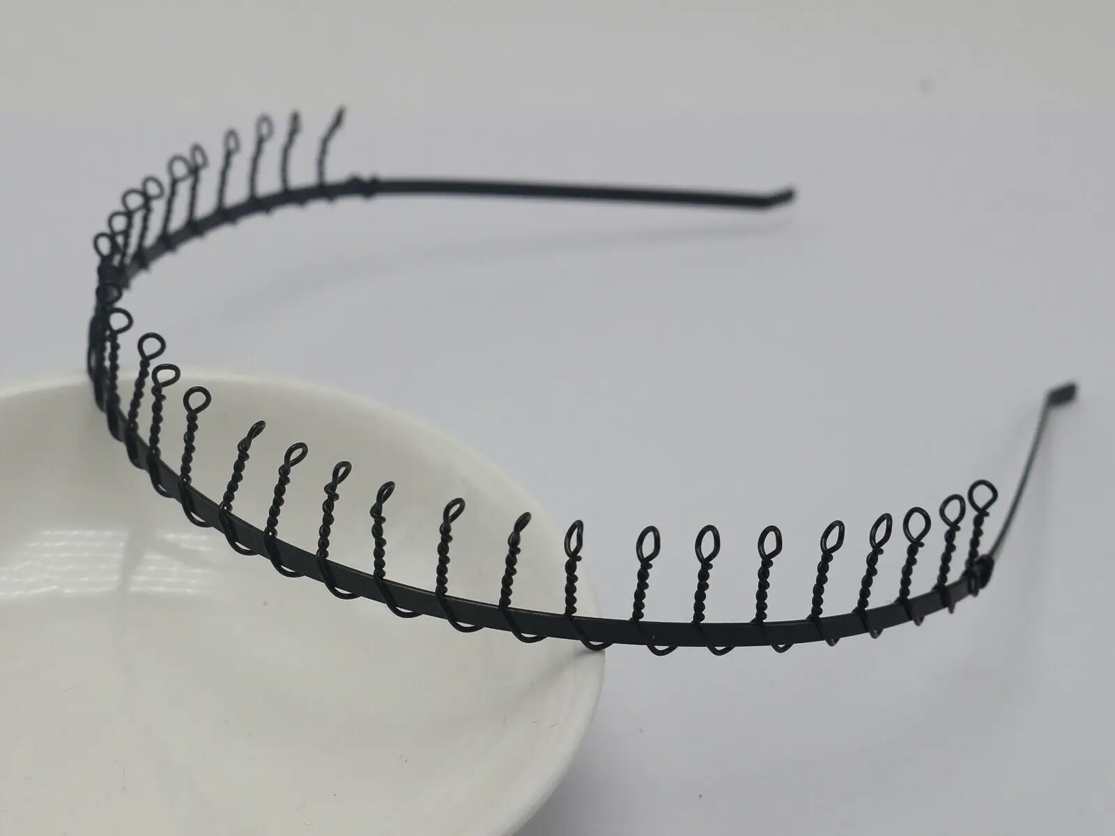 5 Fashion Unisex Headbands Wave Hair Band Metal Wire Black Hoop Hair Accessories