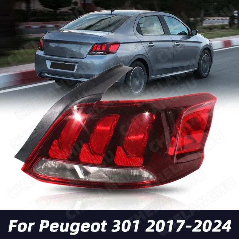 

1Pc Right Tail Rear Lamp light+ Circuit boards Without Bulb For Peugeot 301 2017 2018 2019 2020 2021 2022 2023 2024 9817299580