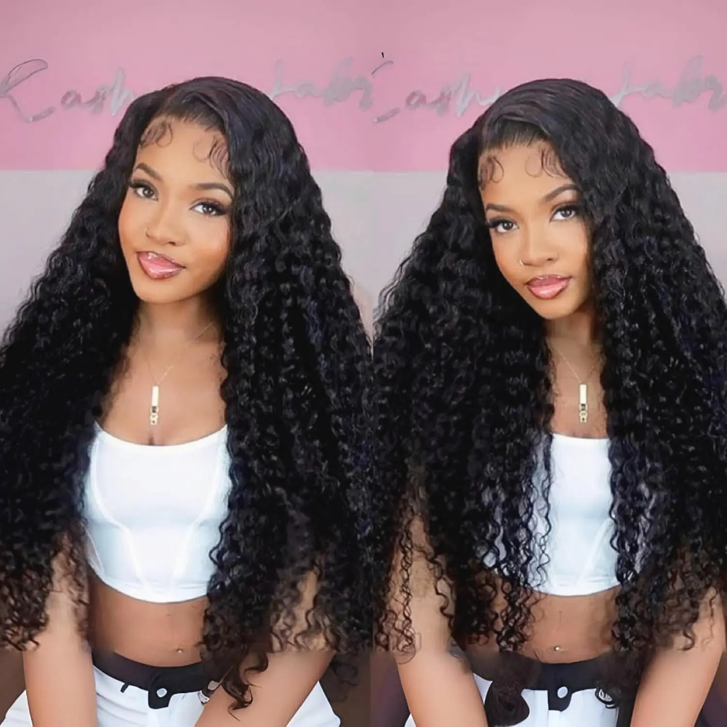 28 30 32 34  InchLace Frontal Wig Deep Wave Frontal Wig  13X4 Deep Curly Lace Front Wig  13x6 HD Lace Frontal Wig  Human Hair