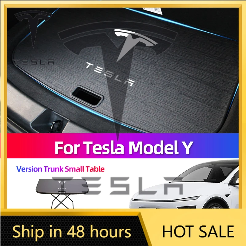 

Car Sticker For Tesla Model Y Model Y Juniper 2021-2026 Refreshed New Version Trunk Small Table Board Car Picnic Table Folding T