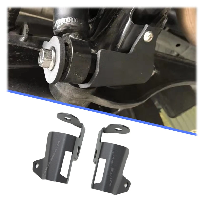 Car Rear Shocker Skid Plates for Suzuki Jimny JB64 JB74 JC74 2019 2024 2025 Iron Rear Shock Sliders Skid Plates Protection Guard