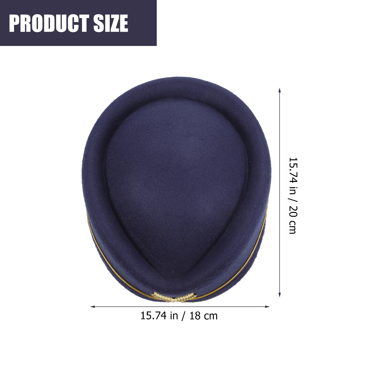 Stewardess Hat Hats Cosplay Woolen Flight Attendant Caps Beret Miss Accessory Accessories