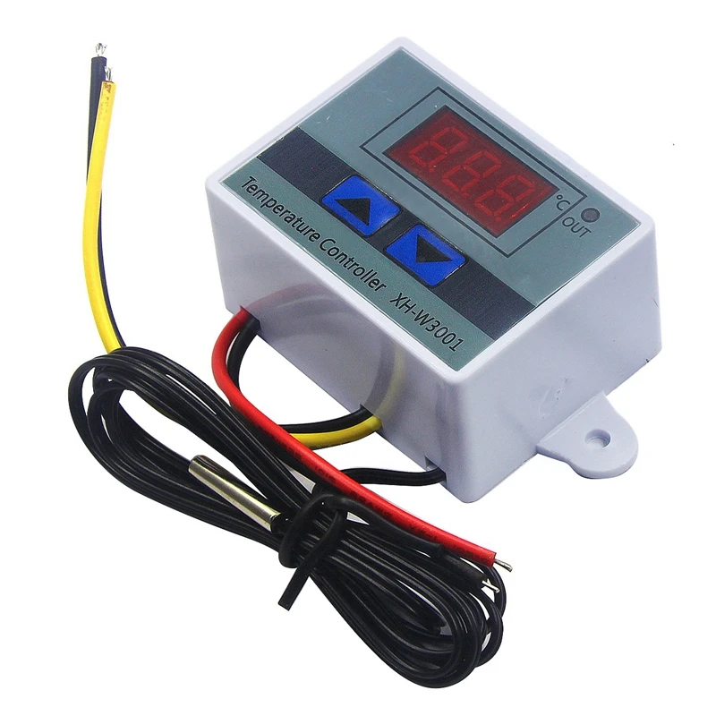 4Pcs 220V Ac Digital Led Temperature Controller Xh-W3001 For Incubator Cooling Heating Switch Thermostat Ntc Sensor